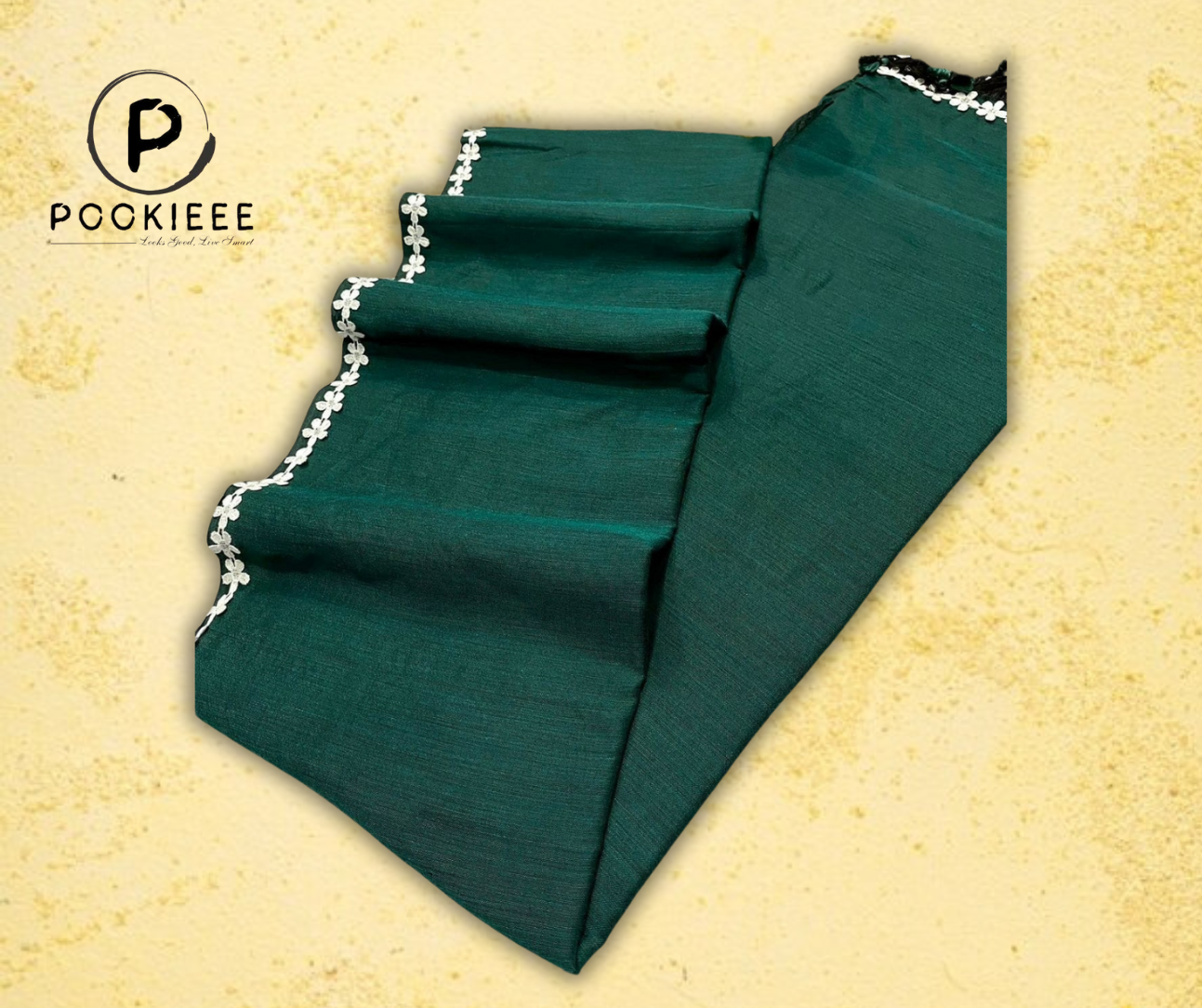 Nayan Tara Lace Border CK Khadi Saree with Blouse Piece